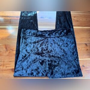Target Mossimo Supply Co. crushed velvet black leggings size large